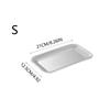 Luxury Square Serving Tray Stainless Steel Thicken Coffee Tray Serving Platters Cafe Restaurant