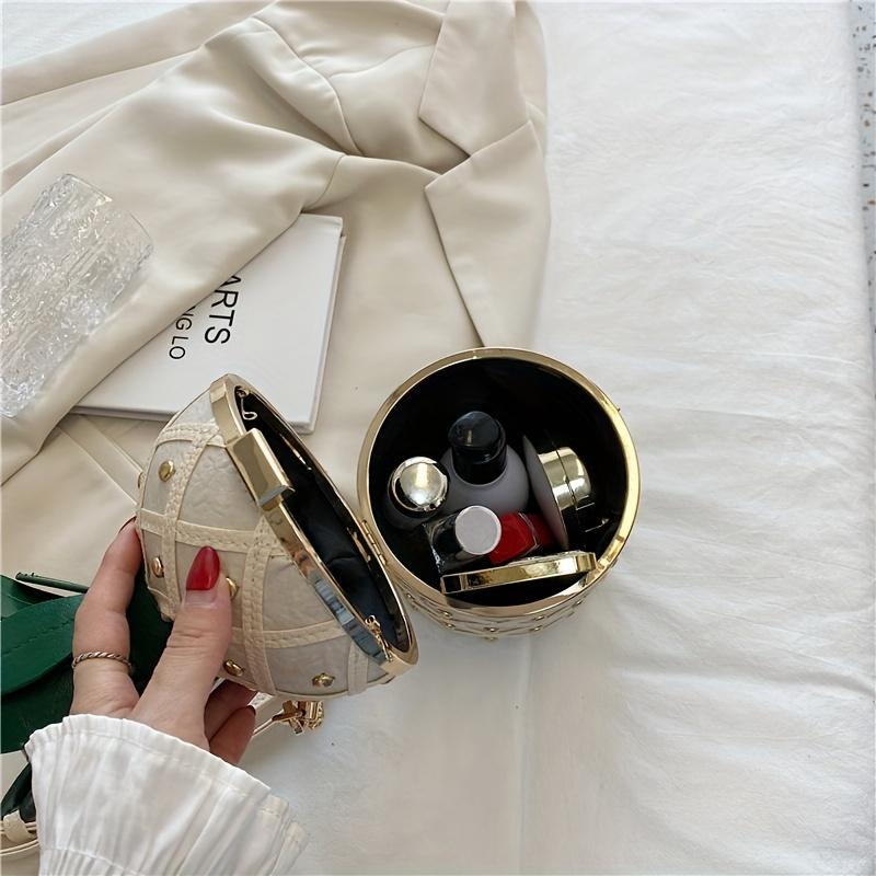 Women's Pineapple Purse Novelty Summer Bag Crossbody Shoulder Handbag Hawaiian PU Leather Rivets Chain Strap Tote for Girls