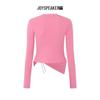 JOY SPEAKER 2025 Spring Slim-Fit Long-Sleeve Knit Top
