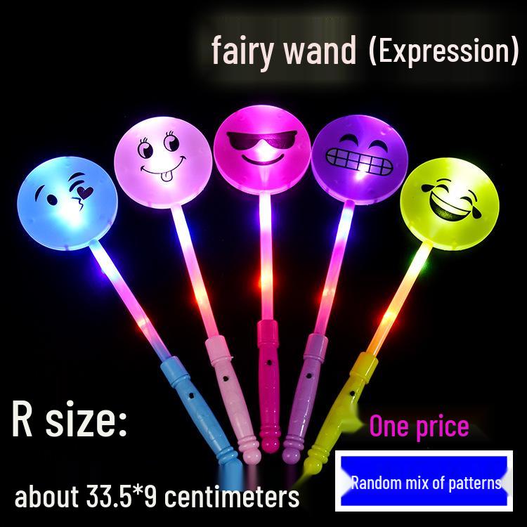 Seven-Color Flashing Star Wand - Electronic Glow Stick for Kids' Concerts and Parties