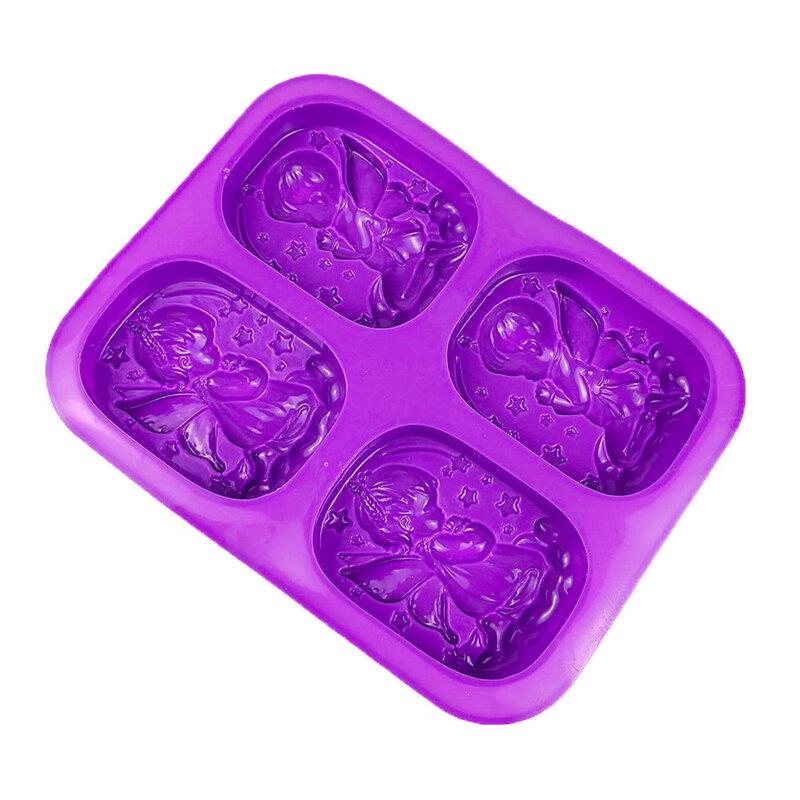 Four-Cavity Angel Silicone Craft Mold