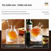 Japanese Golden Sake Decanter Set with Colored Wine Cups