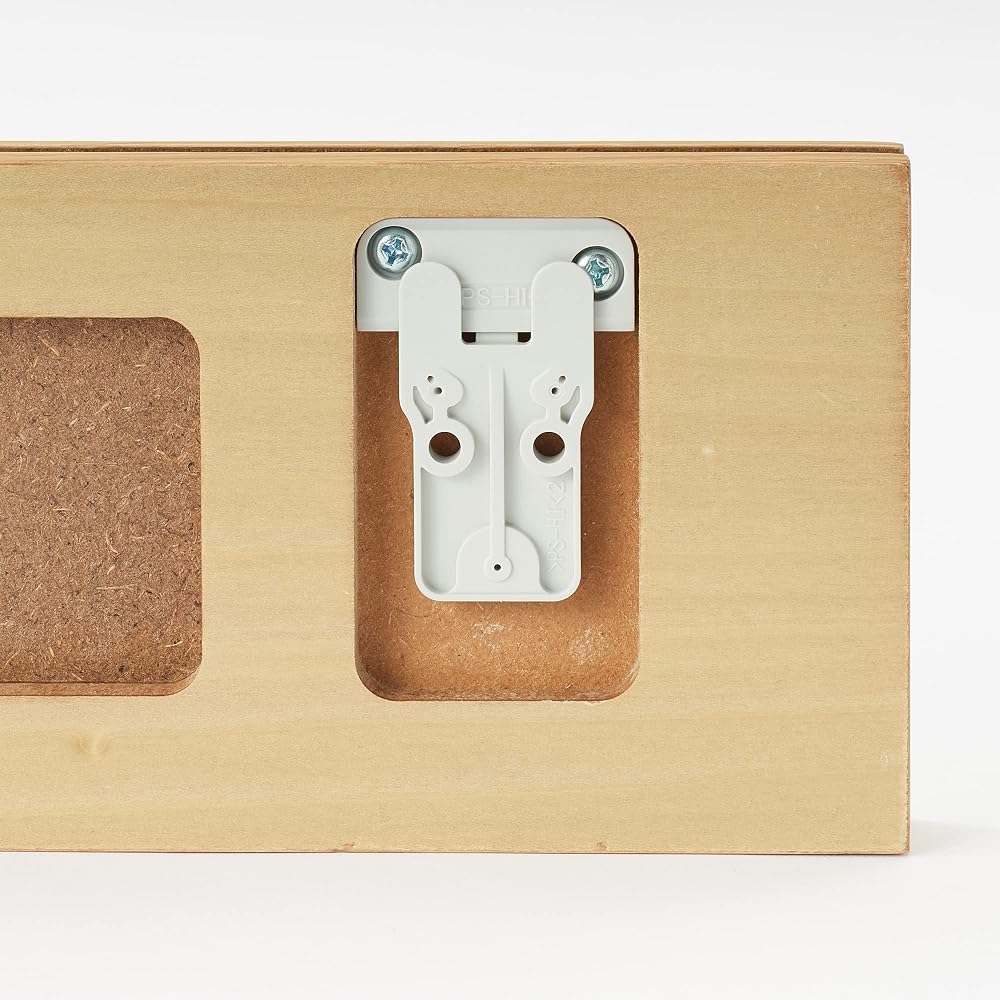 MUJI Wall-Mounted Furniture, 3-Hook Hanger, Oak Wood, 44cm (W) x 25cm (D) x 10cm (H), 44505083