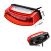Universal 1pc 12V 21 LED Motorcycle Plate Light Red Tail Rear Lights Brake Stop Lamp