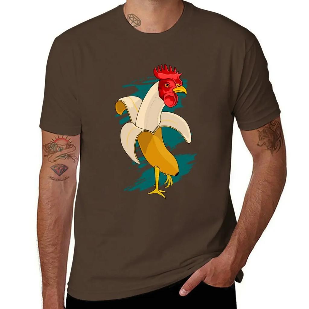Chicken Banana Farming chickens T-Shirt quick-drying quick drying vintage anime shirt boys animal print shirts graphic tee men