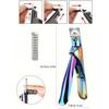 2pcs Premium Stainless Steel Nail Clipper + 15PCS Magnet, Adjustable Settings-Includes U-Shaped & Straight Scissors Nail Trimmer