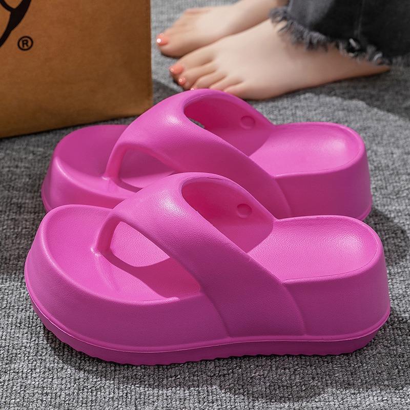 Popular Women Flip-flops Summer New Platform Wedges Slippers Outdoor Fashion Slides EVA Injection Shoes Casual Beach Flip-flops