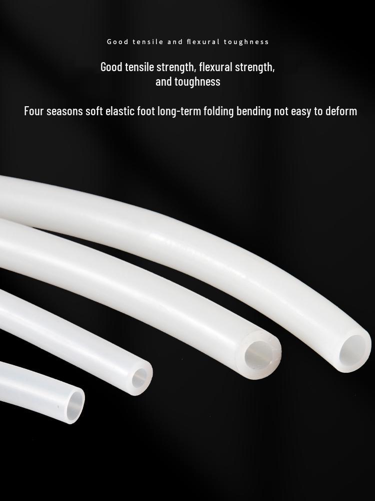 High-Temperature Resistant Semi-Transparent Silicone Rubber Hose - Elastic Industrial-Grade Heat Conduction Tube