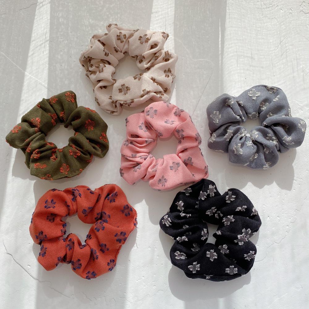 Velvet Wool Designer Scrunchy Hair Ties Cotton Famous Brands Women's Elastic Hair Accessories Rubber Bands Set for Hair