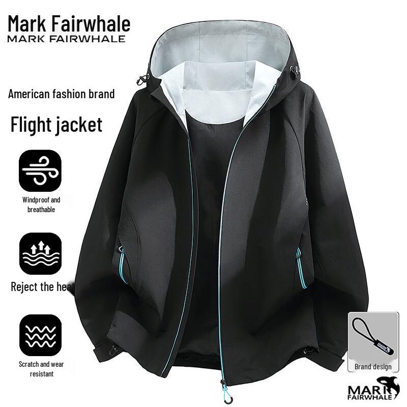 Mark Fairwhale Men's Spring/Autumn Hooded Casual Jacket