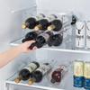 Single/Double/Triple Stackable Water Bottle Holders Refrigerator Storage Bins Kitchen Wine Organizer Stand Organization Rack