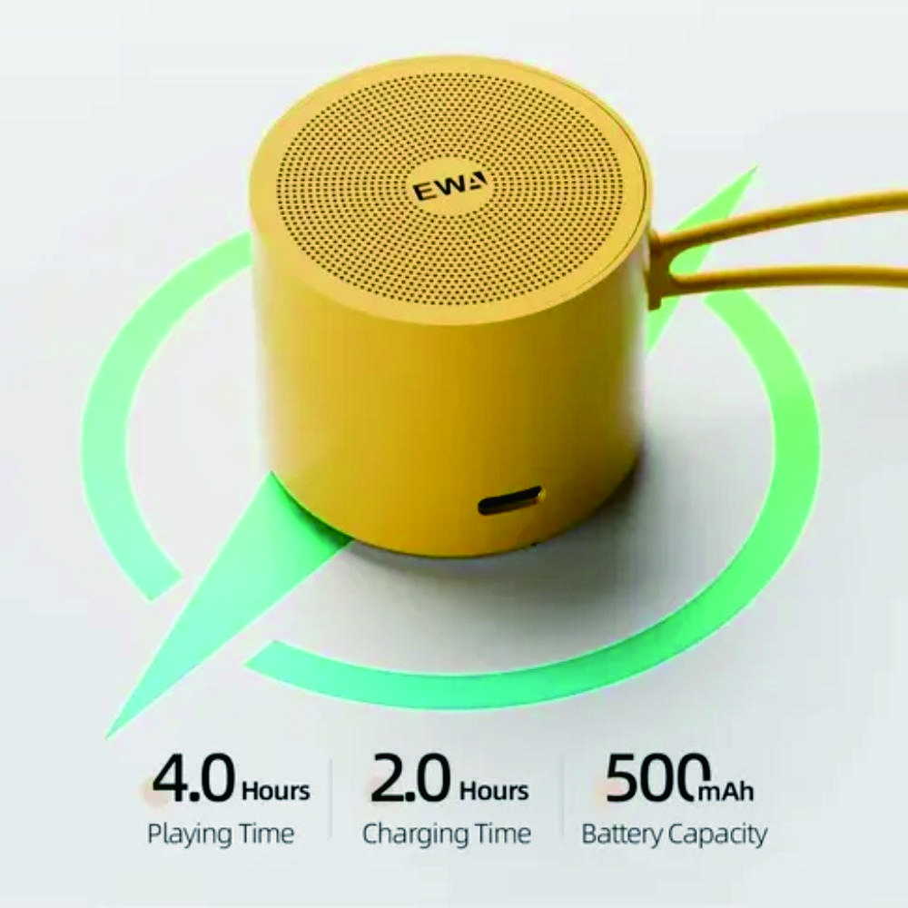 EWA A127 Metall Bluetooth Lautsprecher Klein Tragbar Stahlpistole Heavy Metal Kabelloser Subwoofer Outdoor Mini USB Bluetooth Lautsprecher