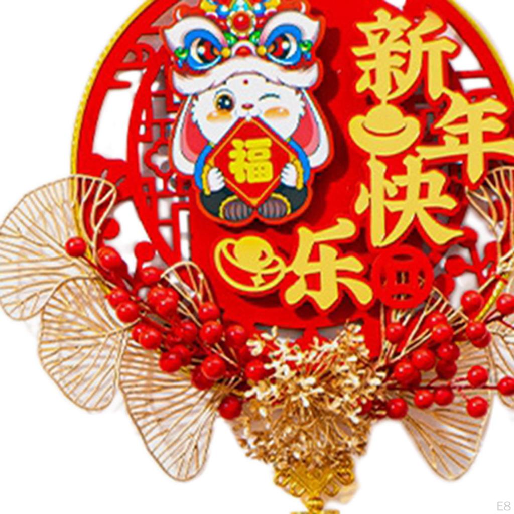 Chinese Year Decoration Party Supplies with Tassel Traditional Hanging Ornament for Tree
