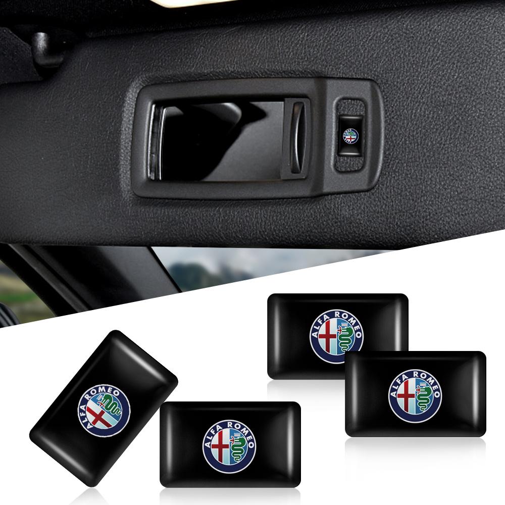 10pcs 3D Epoxy Car Stickers Body Auto Emblem Interior Dekoration For Alfa Romeo Mito Giulietta Myth 159 Sportiva Giulia 147 156TM6
