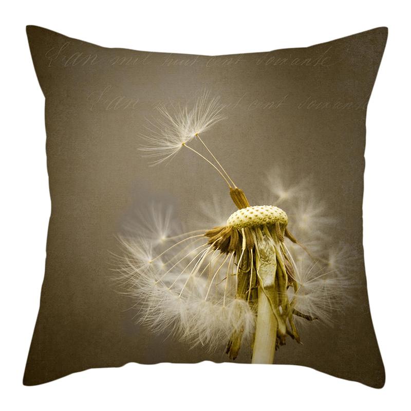 Löwenzahn-Druck Kissenbezug Romantischer Kissenbezug Heim Sofa Dekoration Kissen Kissenbezug