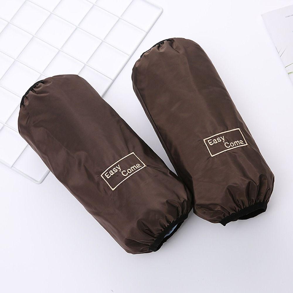 Embroidered Long Waterproof Oversleeves Against Dirt Dishwashing Cleaning Sleeves Men's