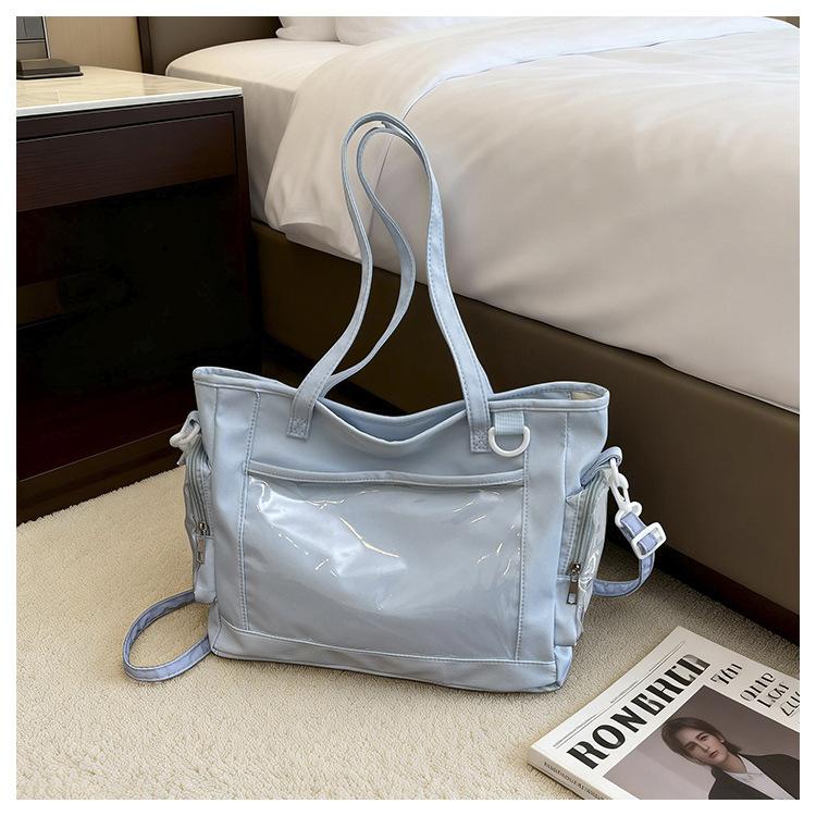 Japanese Sweet and Cute Dolls Bag Ulzzang Ita Bag Large Capacity Transparent Shoulder Bag Crossbody Tote Bag for Women
