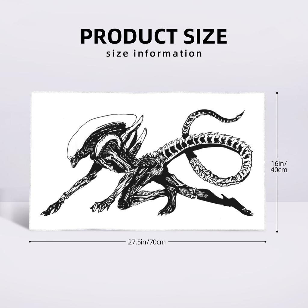 Xenomorph Alien Movie Soft Face Towel Quick Dry Pool Bath Cotton Towels Absorbent Quick
