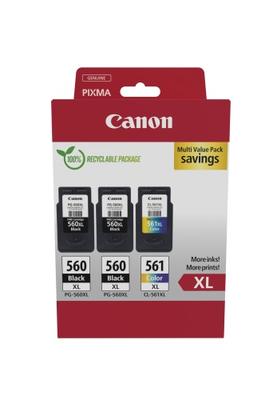 Canon Pg-560Xl/Cl-561Xl (3712C009) Confezione Multipla di Cartucce d'Inchiostro, N/Cmy