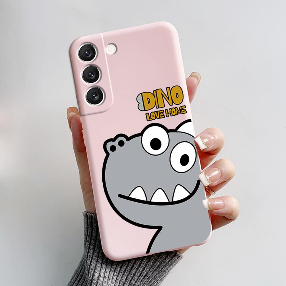 For Samsung Galaxy S22 S 22 Plus S22 Ultra S22+ Case Soft Slim Cute Bear Cartoon Frog Candy Painted Back Cover Funda Bumper Bags