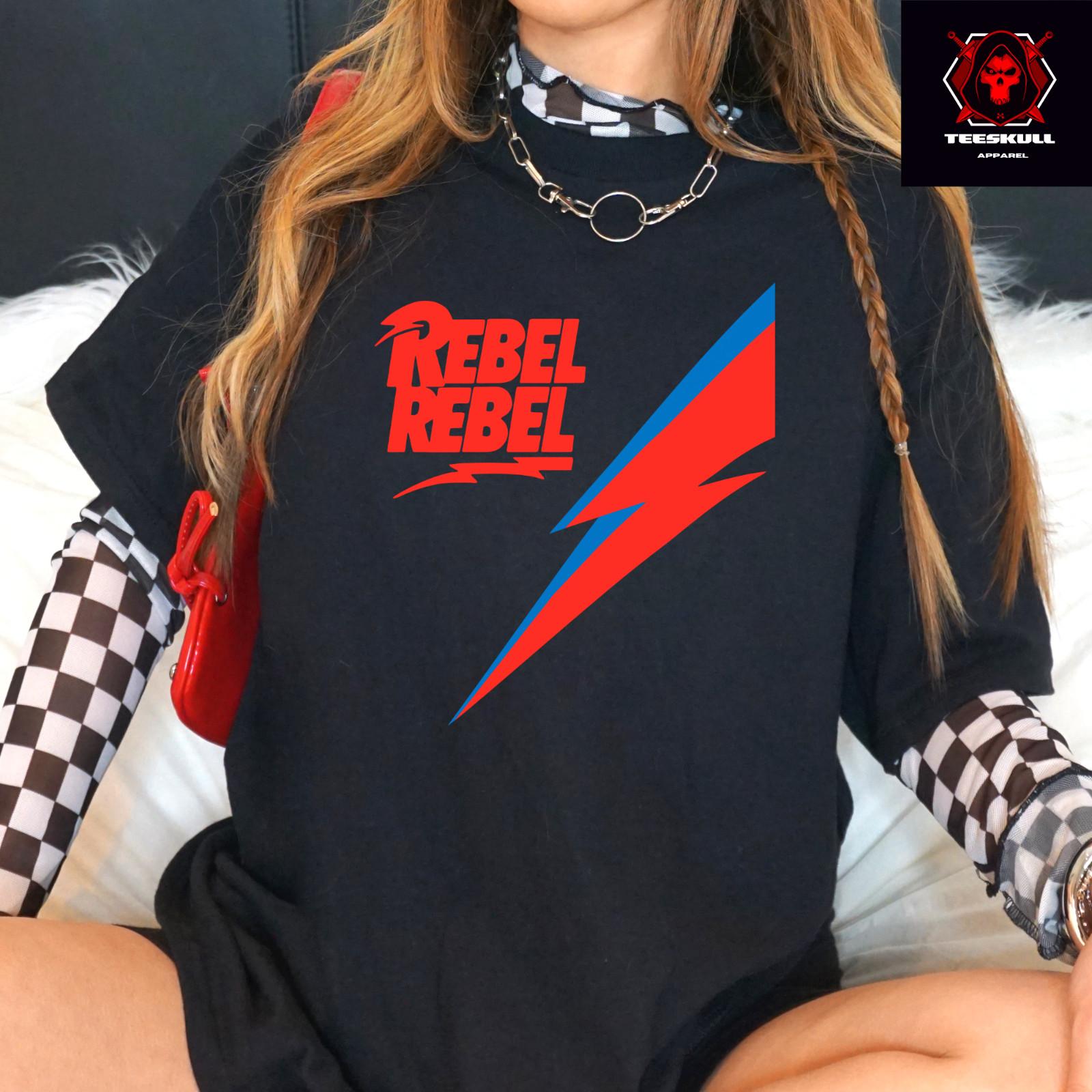 

26 David Bowie Rebel Rebel Rock Icon Unisex Heavy Cotton T-SHIRT S-3XL Unisex T-Shirt XXXXL