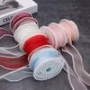 1PC Pearl-edged Fishtail Wavy Ribbon Cake Bouquet Decorative Ribbon Fairy Breath Fluttering 4cmx4.5m