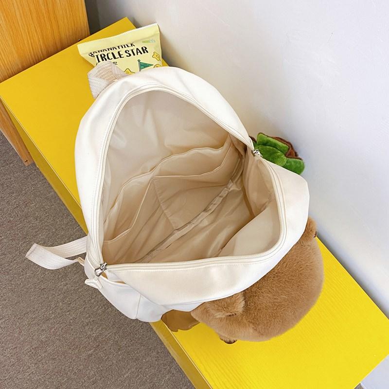 Ins Creative Cute Kapibara Doll Pain Bag Cartoon Capybara Backpack Bag Girl Student Bag