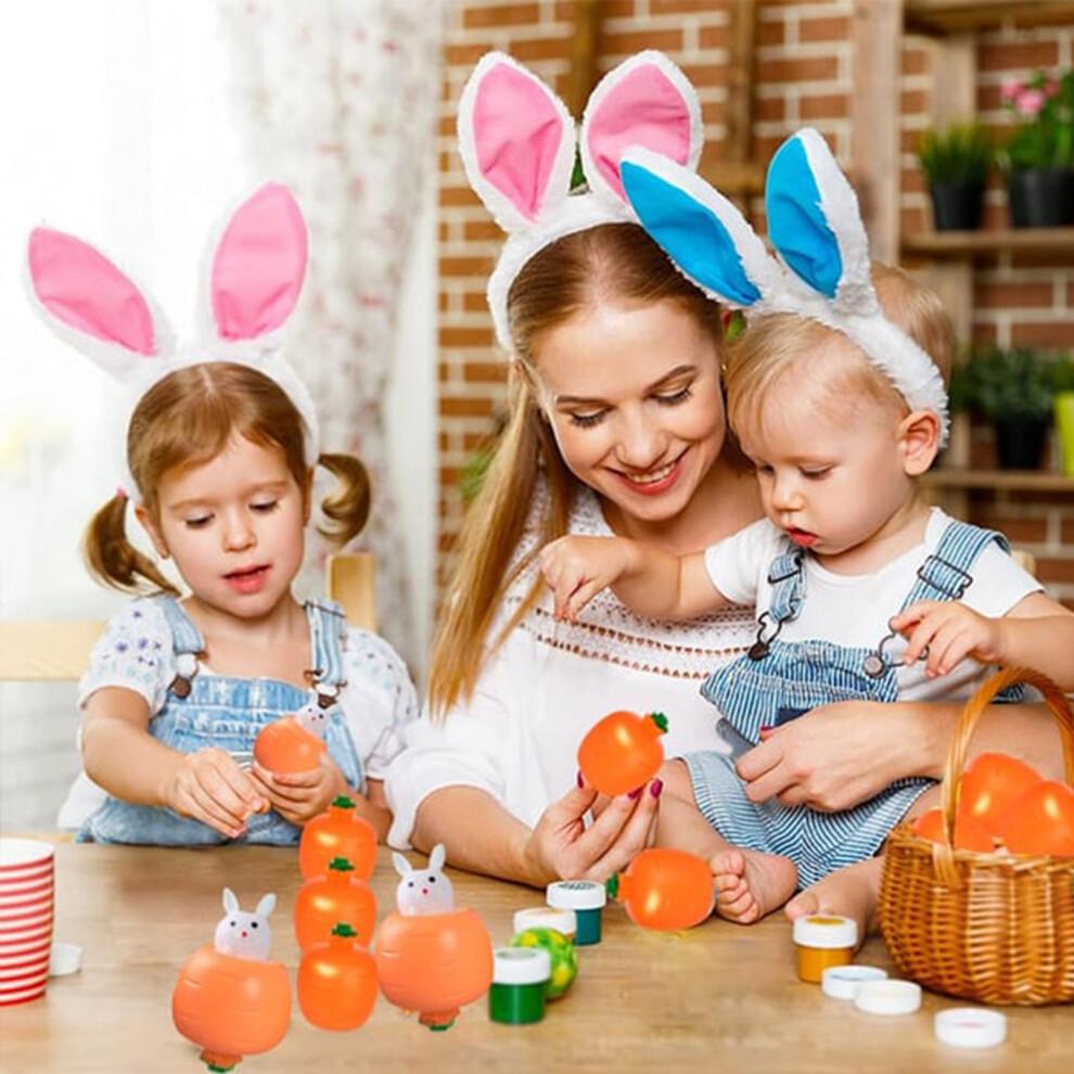 Karotten-Hase Quetschspielzeug Ostern Sensorisches Quetschspielzeug Stressabbau Karotten-Kaninchen Fidget Toys