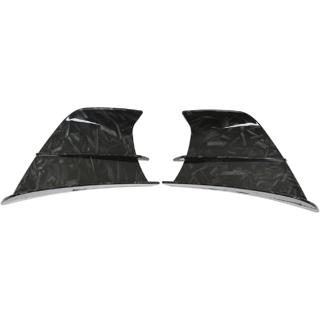 Motorcycle Side Wind Fin Motorcycle Side Spoiler Front Fairing Aerodynamic Winglets for Z900 Z1000 (Marble Grain)