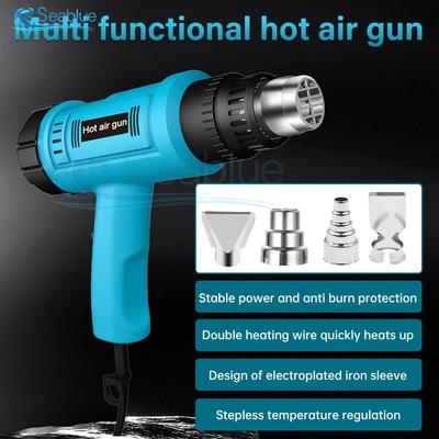 Industrial Hot Air Gun 2000W 220V/110V with Thermoregulator EU/US Plug Shrink Wrapping Thermal Power Tool for Crafts And DIY