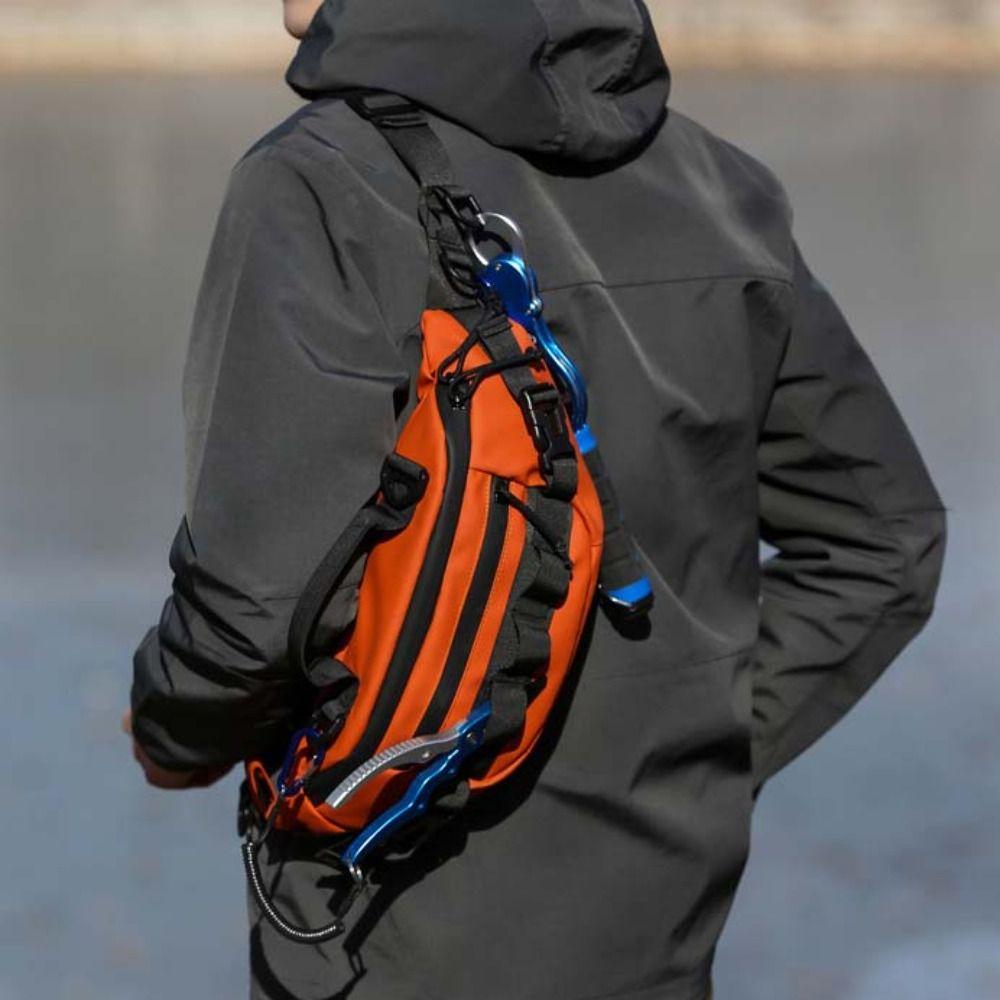 Waterproof Fishing Lure Bag Multi Layer Fishing Waist Bag Fishing Tackle Bags  Hiking Climbing