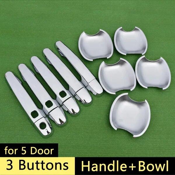 Chrome Door Handle Cover Trim Set for Toyota RAV4 30 XA30 2006 2007 2008 2009 2010 2011 2012 RAV 4 Car Accessories Stickers
