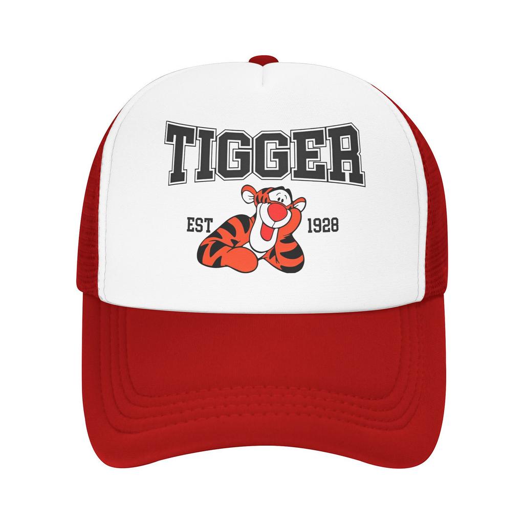 Winnie the Pooh Tigger Síťované kšiltovky Merch pro ženy Muže Nastavitelná baseballová čepice Letní venkovní kšiltovky se síťovanou zadní částí