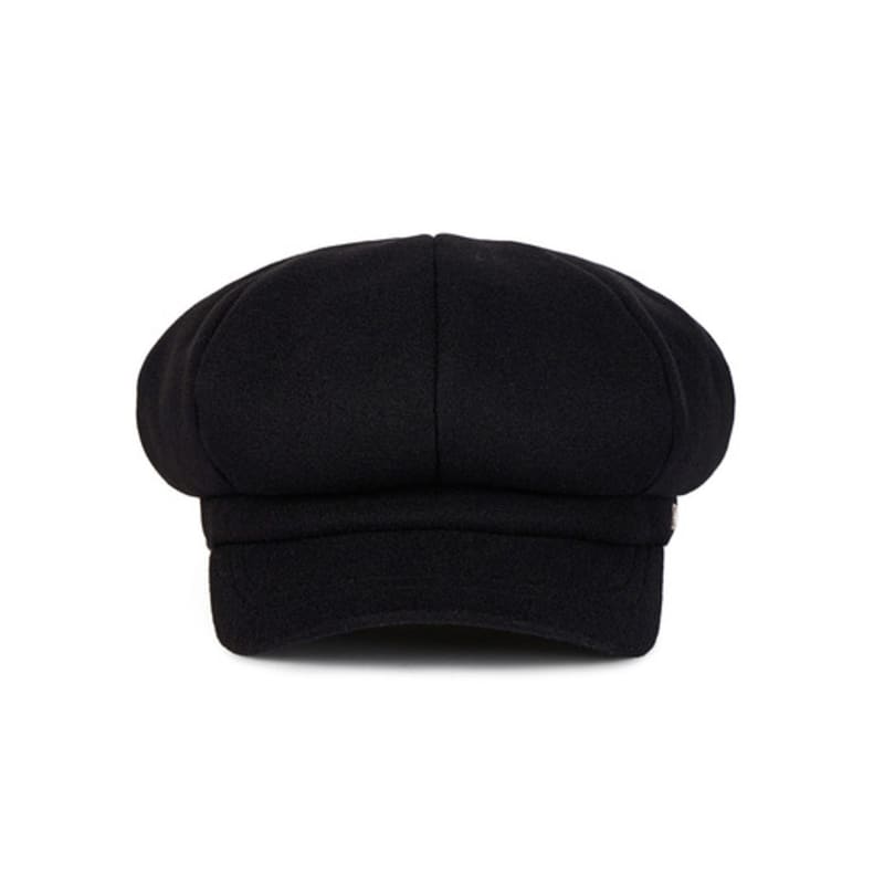 VARZAR VA Square Studded Wool Newsboy Cap Black