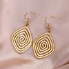 Dawapara Chokurei Yoga Women Earrings Cho Ku Rei Reiki Protection Healing Symbol Sacred Geometry Stainless Steel Drop Earrings