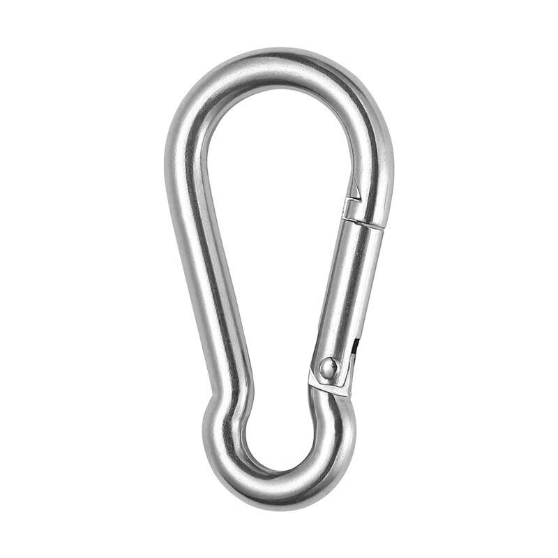 Gourd-Shaped Galvanized Iron Screw-Lock Carabiner (Pack of 8)