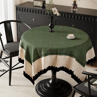Household Restaurant Desktop Decorations Easy To Clean Round Table ClothWear Resistant Scratch Resistant Heat-insulating Heat-resistant Tablecloths