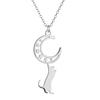 Kinitial Exquisite Fashion Necklace Animal and Cat Lovert Gift, Mom, Friend Valentine's Day Birthday Gift