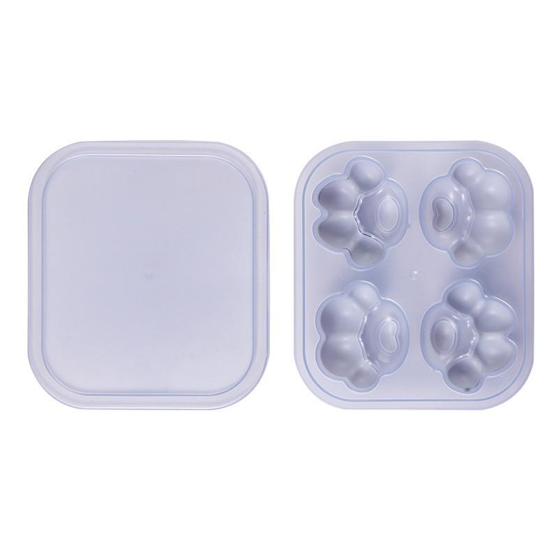 Silicone Tray Ice Block Film Accessory Creative Summer Household Pressing Ice Box With Cover Cartoon And Cute Ice Making Mold. One Size
