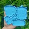 Silicone Mold for DIY Keychains Coffee Machine and Bread Maker Shape Pendant Epoxy Mold Keychain Earring Making Craft