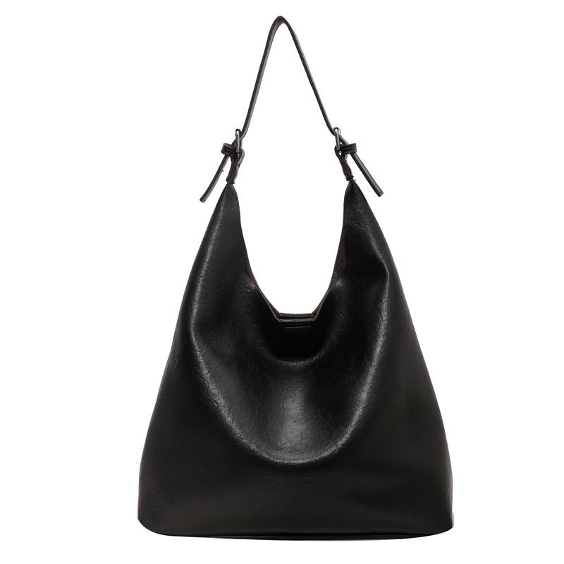 

Fashion Shoulder Bag Versatile Large-capacity Bag Women s New Commuter Tote Bag чёрный