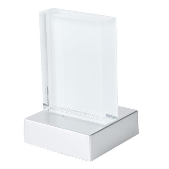 Sublimation Blanks Faux Crystal with LED Base, Heat Transfer Picture Frame, Rectangle Decorative