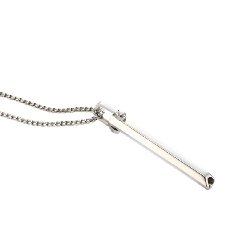 

Anxiety Relief Necklace Breathing Necklace for Women Men Valentine Birthday Gift, Stress Relief Whistle Pendant Necklace