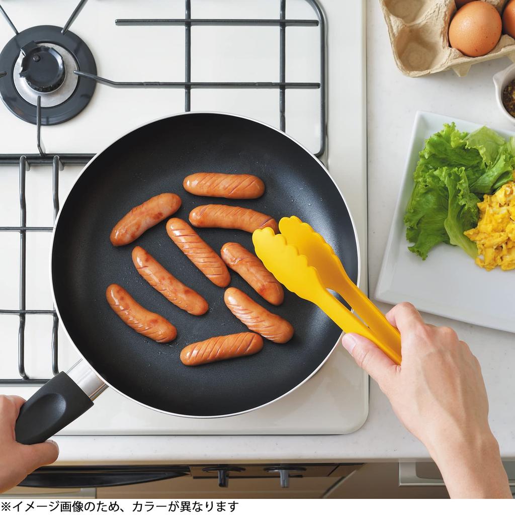 Kanda Silicone Mini Made In Perfect for and Sesame 083479 Tongs, Japan, Pasta, Meat, Fish, Kitchen, Color,