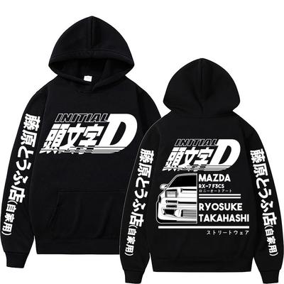 Japão anime inicial d impressão gráfica hoodies regular unisex solto hoodies das mulheres dos homens nova moda roupas cosplay legal ae86 moletom