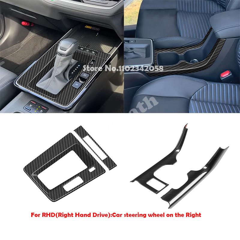 LHD RHD Für Toyota Corolla Cross 2025 2026 AT Mittelkonsole Schaltgetriebe Schalthebel Panel Vordere Aufbewahrungsbox Becherhalter Abdeckung Zierleiste