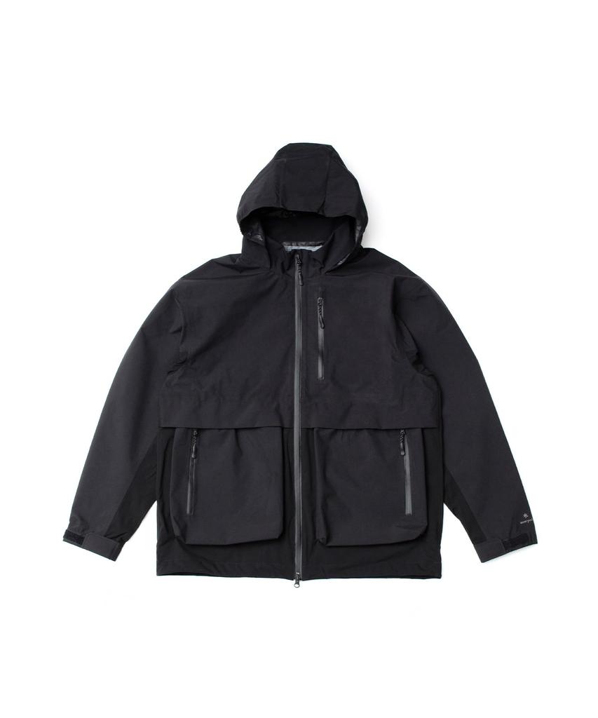 Snow Peak SYMPATEX Hybrid Rain Jacket and Size M JK-25SU701, Men's Women's, Black,