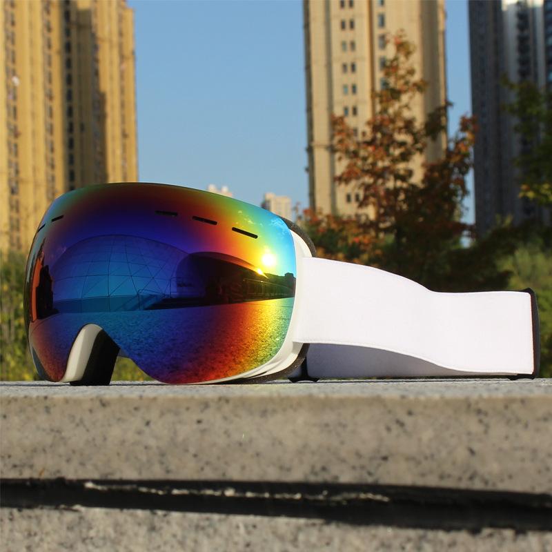 Gafas de esquí antivaho tarjeta miopía tabla simple y doble gafas de esquí hombres y mujeres visión nocturna hombres y mujeres anti-miopía