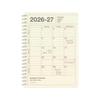 Notebook 2026 Schedule Book Starting April 2026 Monthly Block B6 Variation Notebook Calendar S Vertical Ivory Marks 26SDR-NB11-IV