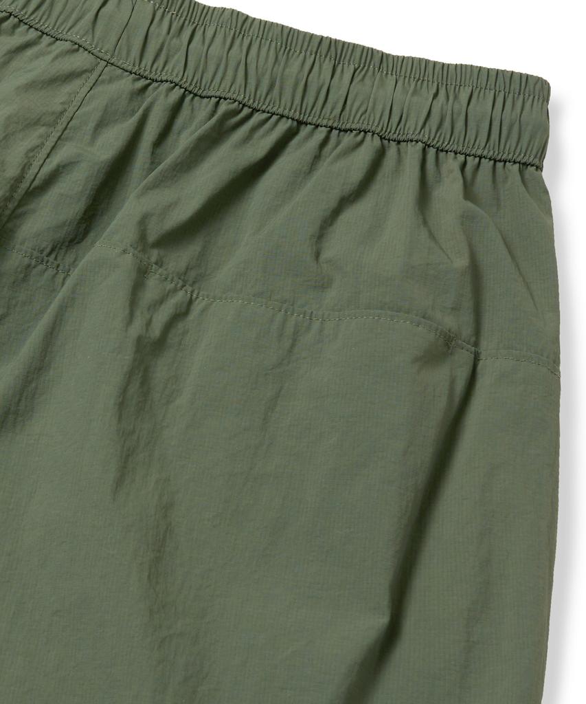 BROWNBREATH Tag Nylon Shirring Pants - Khaki